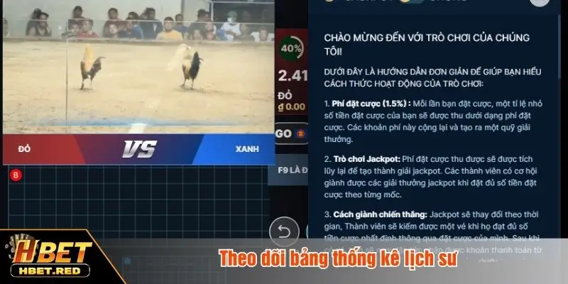 Theo dõi bảng thống kê lịch sử